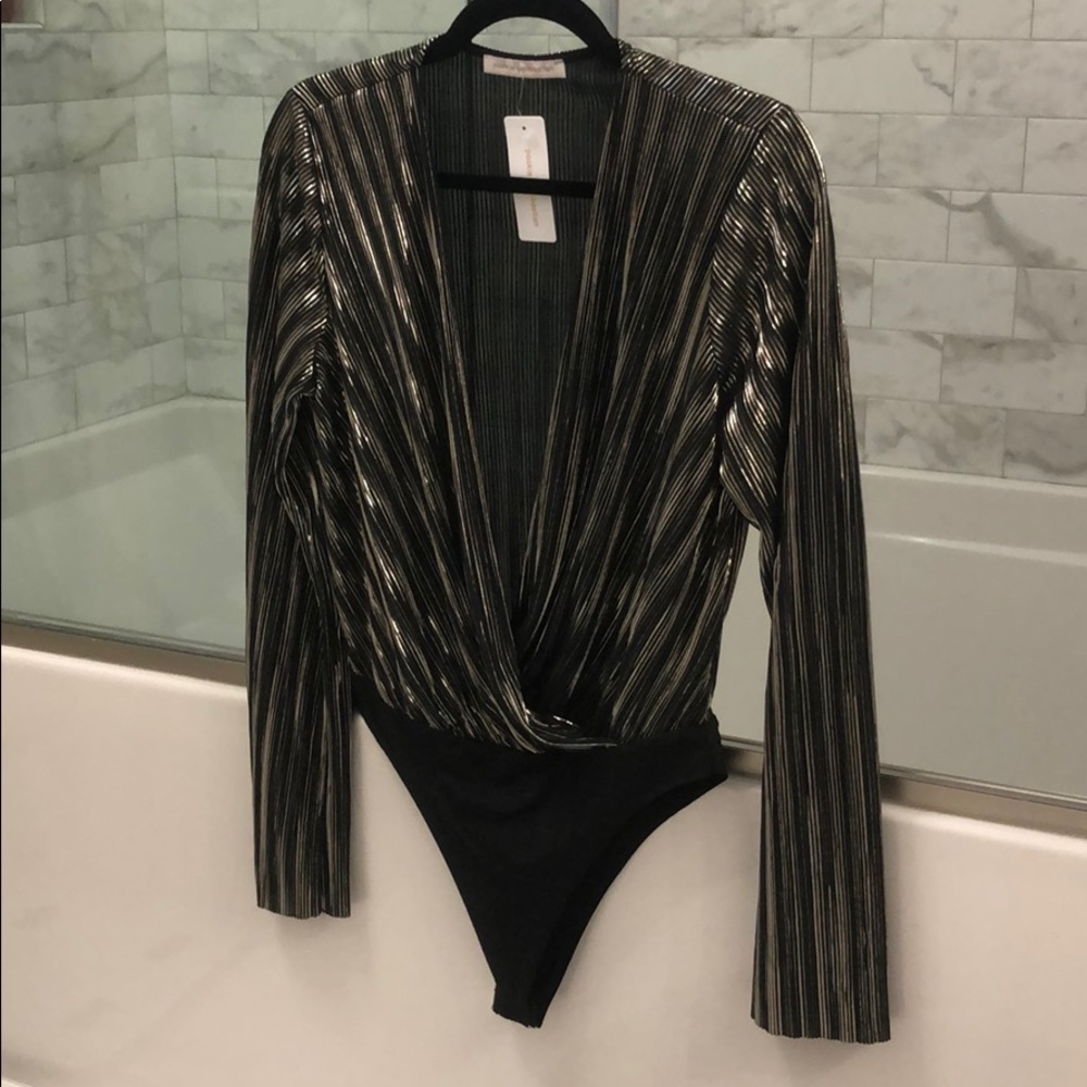 NWT Metallic Bodysuit - perfect for NYE!
